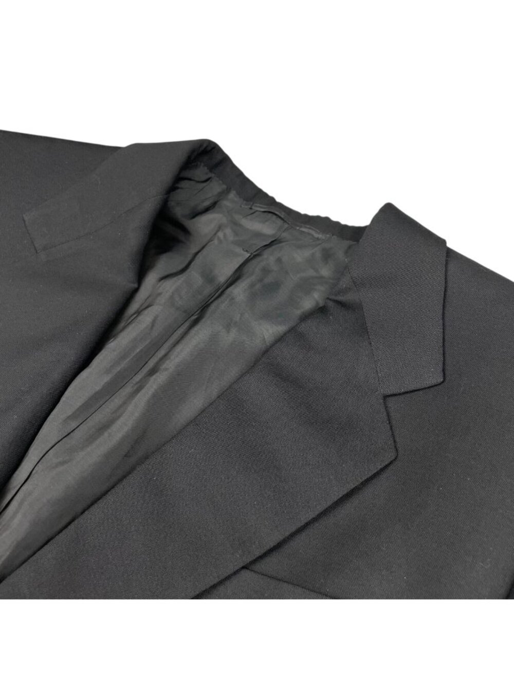 VTG Fioravanti Men’s 100% Wool 2-Button Blazer Black • 46L